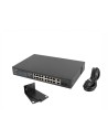 Lanberg RSFE-16P-2C-150 switch No administrado Gigabit Ethernet (10/100/1000) EnergÍ­a sobre Ethernet (PoE) 1U Negro