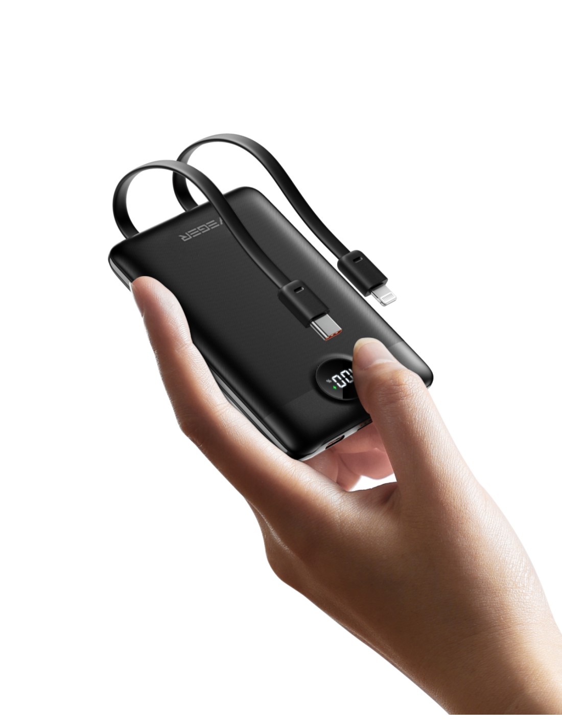 VEGER C11 VG-W1170 PowerBank 10000mAh smallest PD20W with cables bulit-in