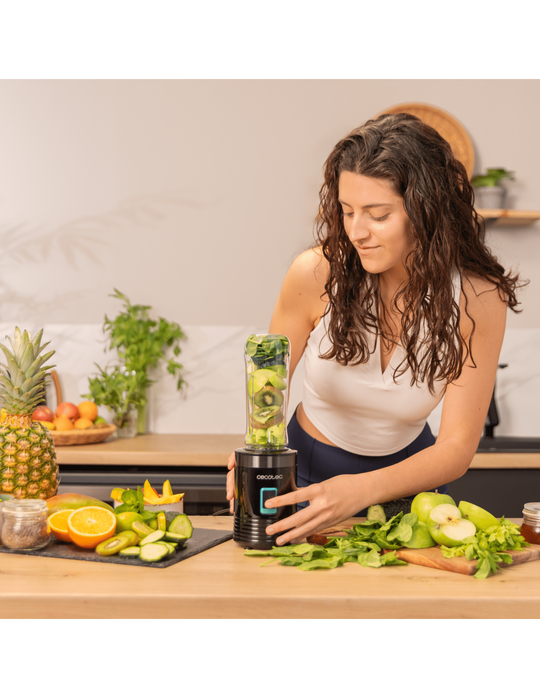 Batidora de vaso individual Power Titanium Lite