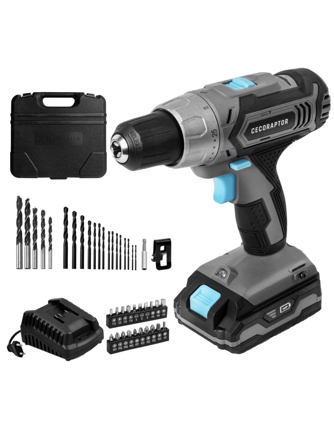 Taladro a bateri´a CecoRaptor Perfect Drill