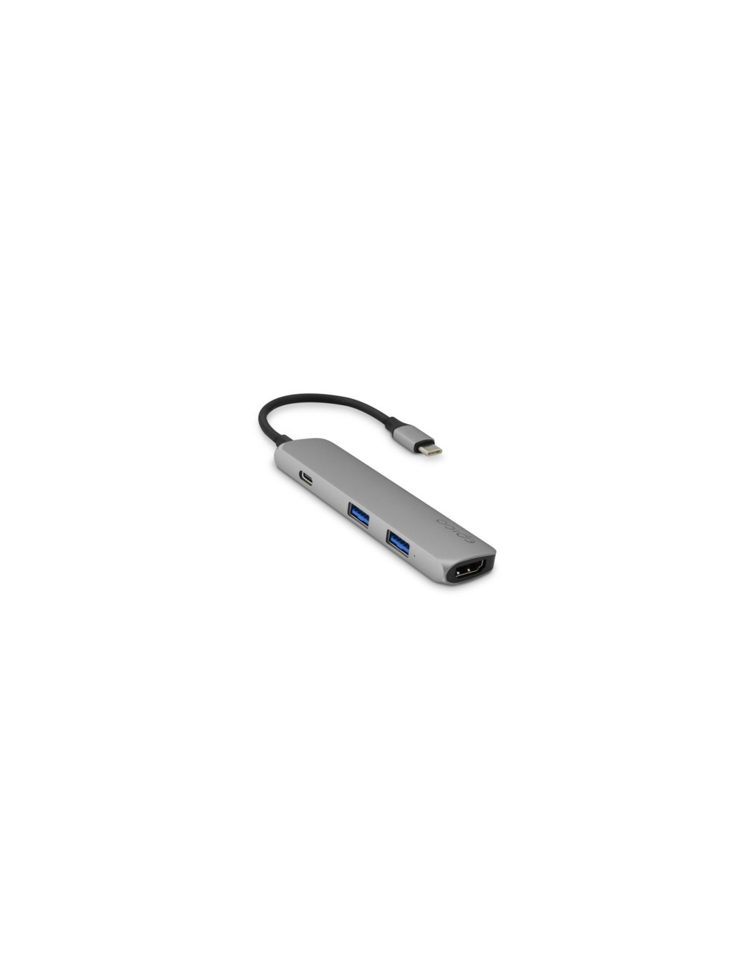 Epico 9915111900012 base para portátil y replicador de puertos USB 3.2 Gen 1 (3.1 Gen 1) Type-C Negro, Gris