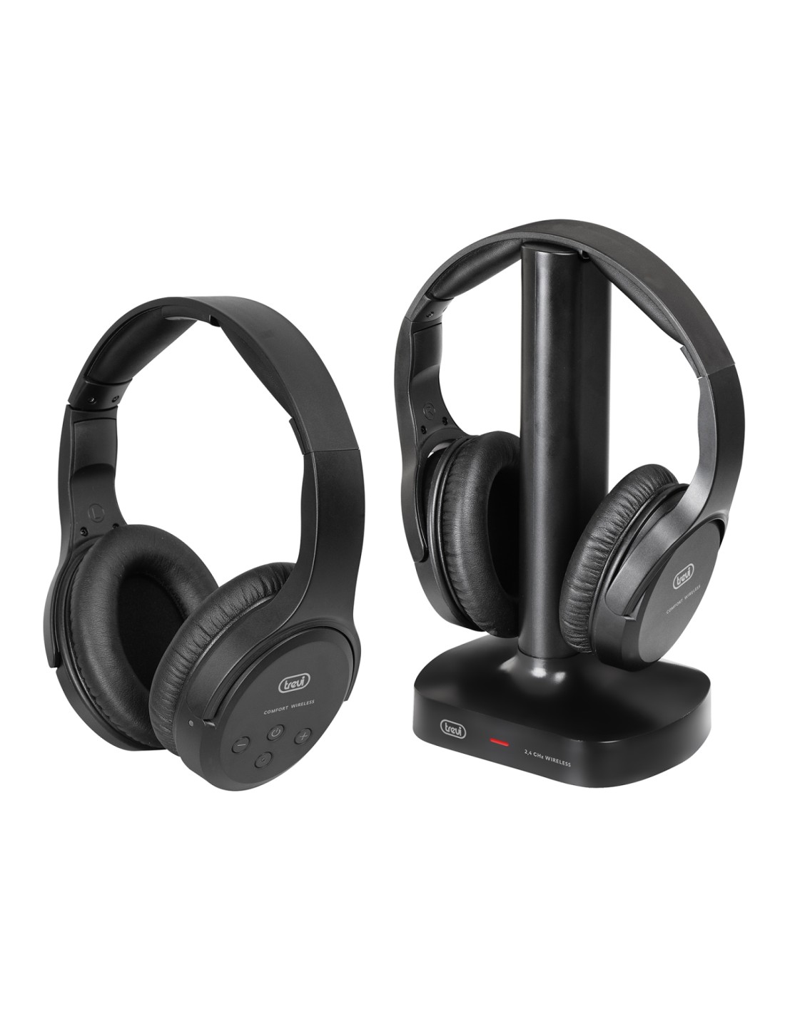 Trevi FRS 1580 TW Auriculares Inalámbrico y alámbrico Diadema TV Negro