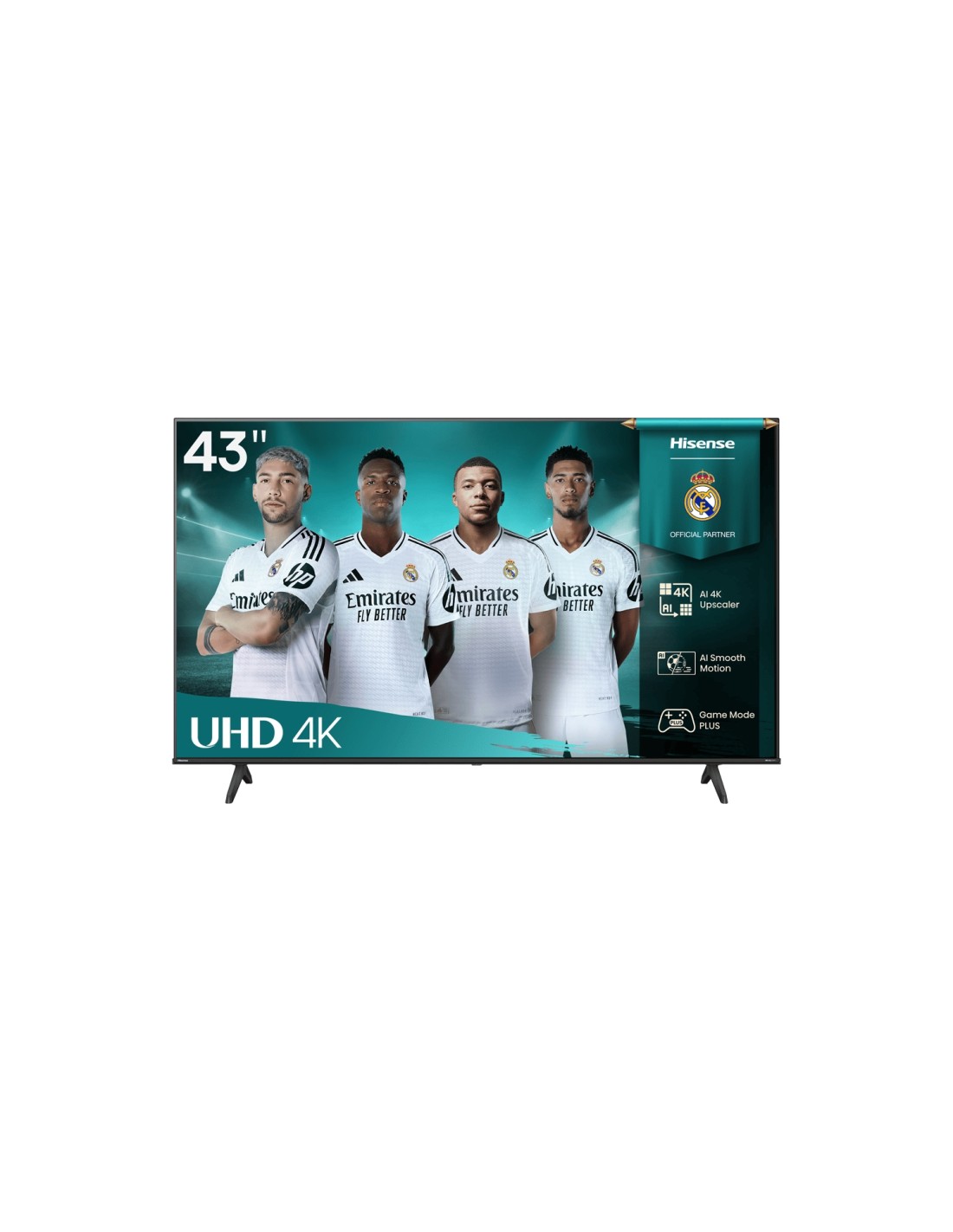 Hisense 43A6Q Televisor 109,2 cm (43") 4K Ultra HD Smart TV Wifi Negro 300 cd / m²