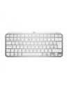 Teclado Logitech MX Keys Mini RF Wireless + Bluetooth QWERTY Español Aluminio, Blanco