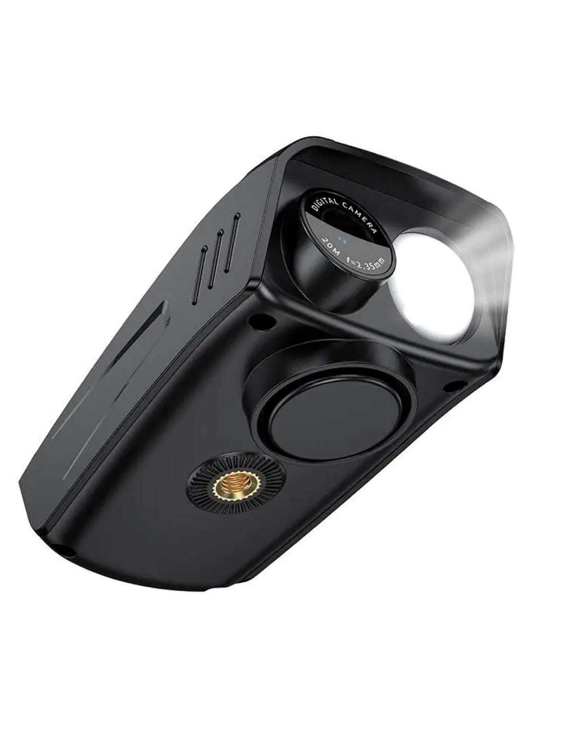 HOCO DV104 CÁMARA 4K BICICLETA MOTO CON PANTALLA Y LUZ LED