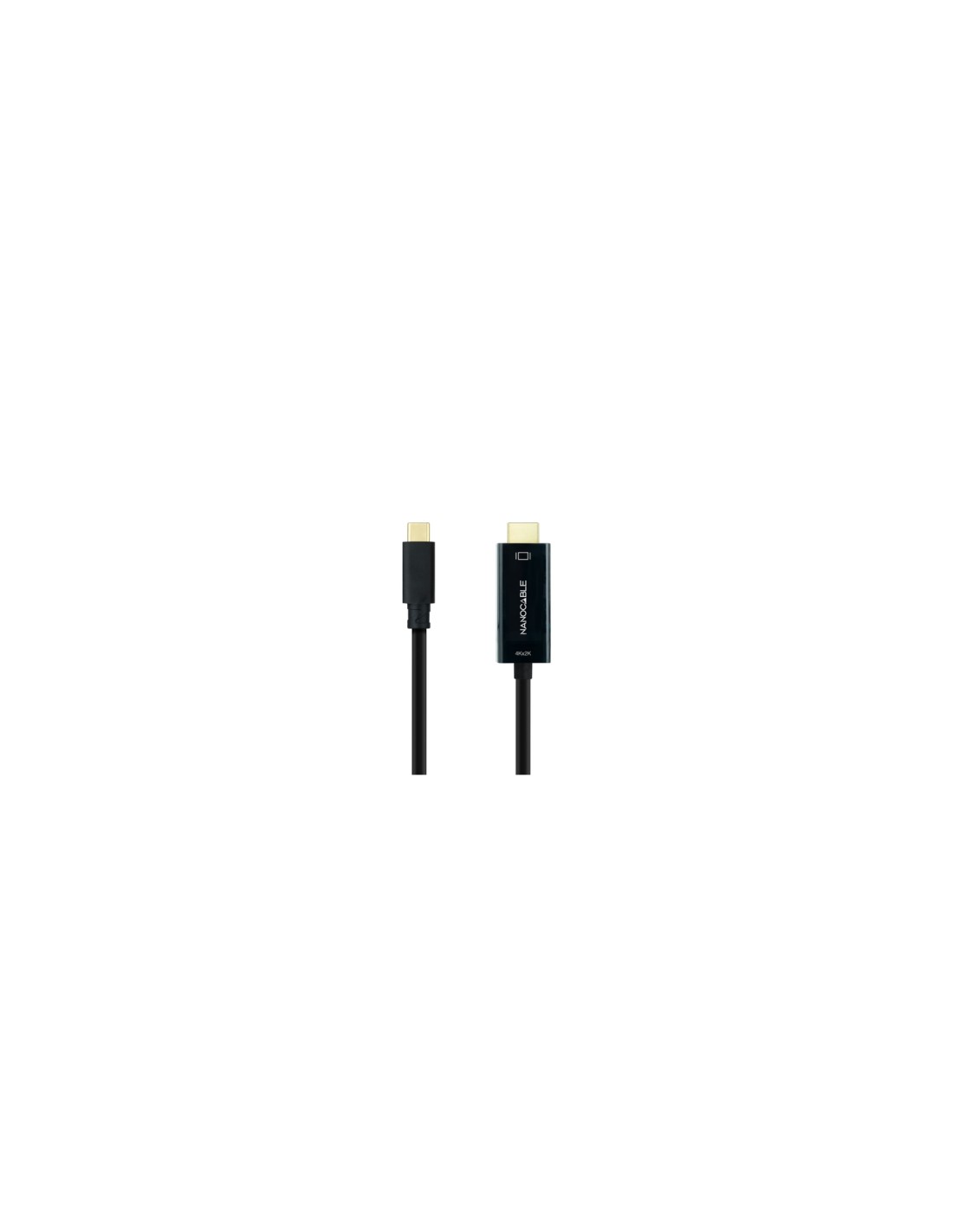 Nanocable Cable Conversor USB-C a HDMI 1.4 4K@30Hz, Color Negro, 5 m