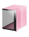 Mars Gaming MCV4 Rosa, Torre Gaming Custom XXL E-ATX, Ventana Cristal Templado Lateral y Frontal Sin Marco, Estructura Modular D