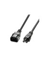 Lindy 30340 cable de transmisión Negro 1 m C14 acoplador C5 acoplador