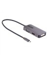 StarTech.com Adaptador de VÍ­deo USB C, Adaptador USB Tipo C a HDMI VGA DVI hasta 4K 60Hz, Adaptador de Pantalla Multipuertos, C