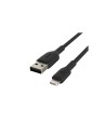 BELKIN cable de conector Lightning Macho/USB A Macho 0,15 m Negro