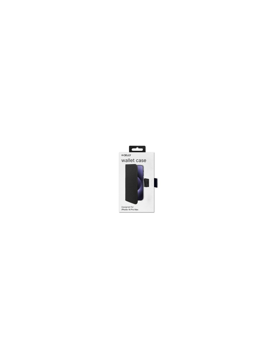 Celly WALLY1081 funda para teléfono móvil 17,5 cm (6.9") Funda cartera Negro