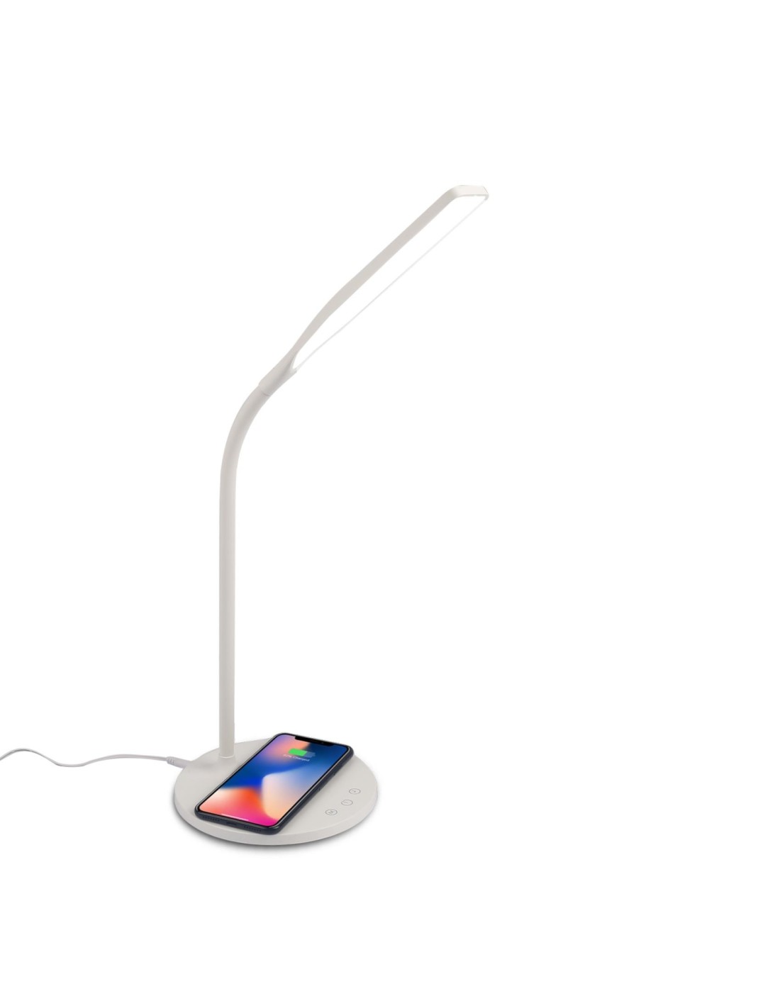 Celly WLLIGHT10WWH cargador de dispositivo móvil Smartphone Blanco USB Cargador inalámbrico Interior