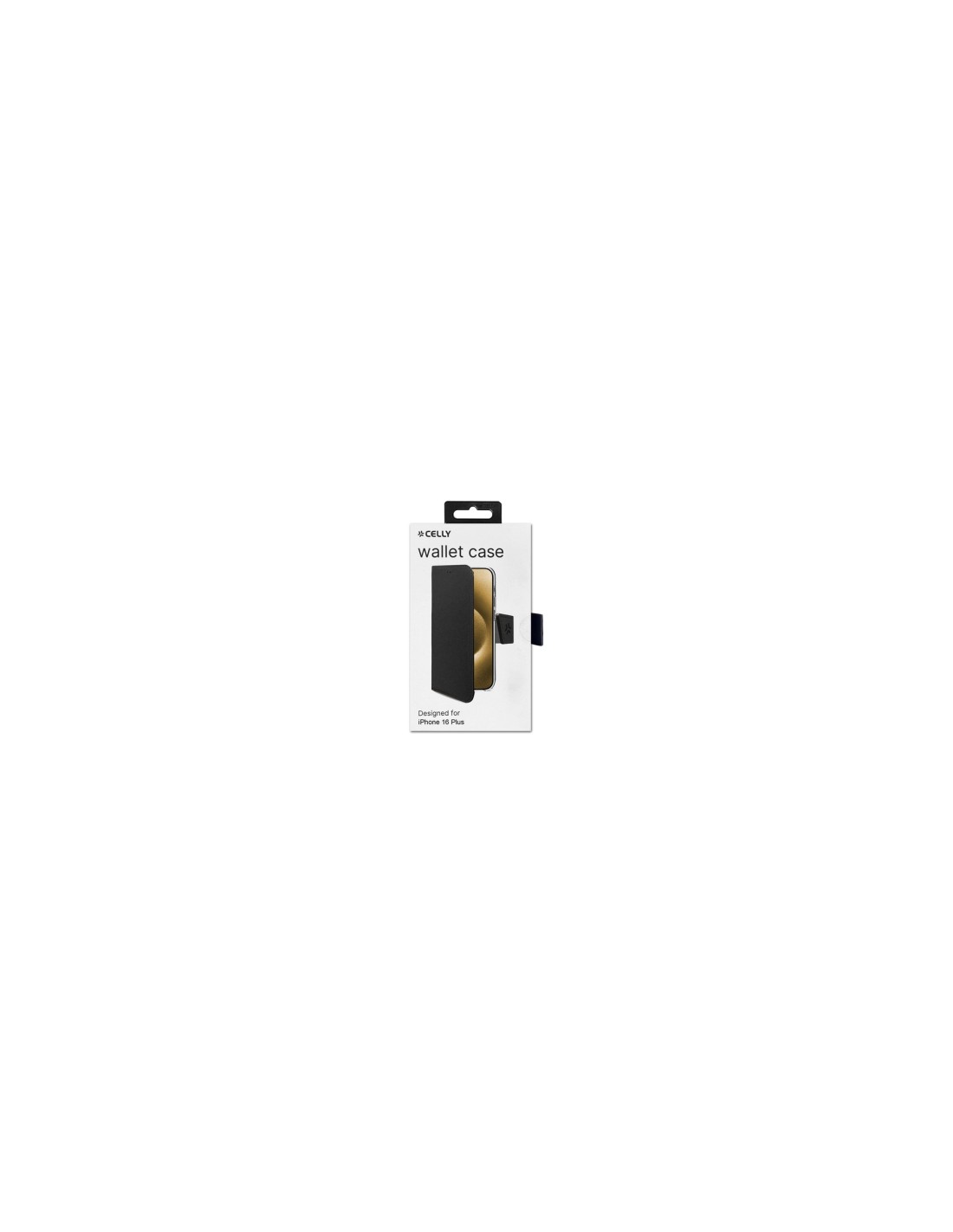 Celly WALLY1080 funda para teléfono móvil 17 cm (6.7") Funda cartera Negro