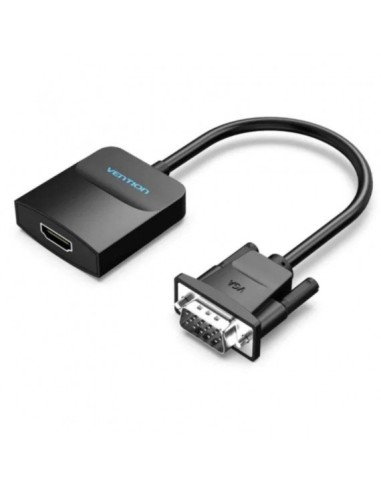 CABLE CONVERSOR VENTION VGA/M - HDMI/H 15CM BLACK