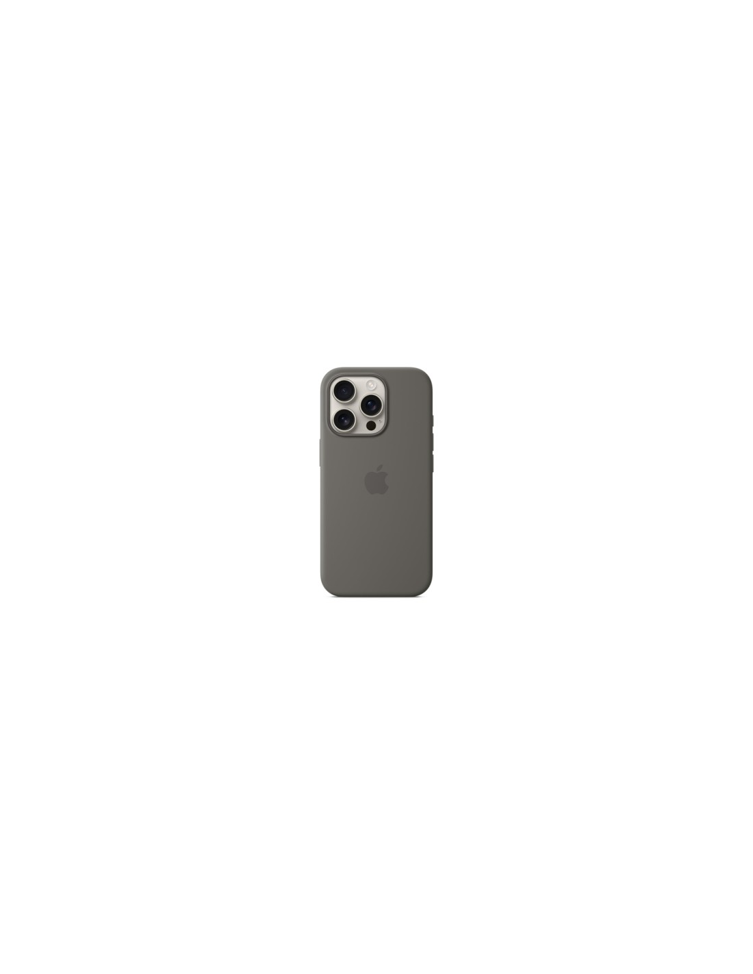 Apple Funda de silicona con MagSafe para el iPhone 16 Pro - Gris piedra