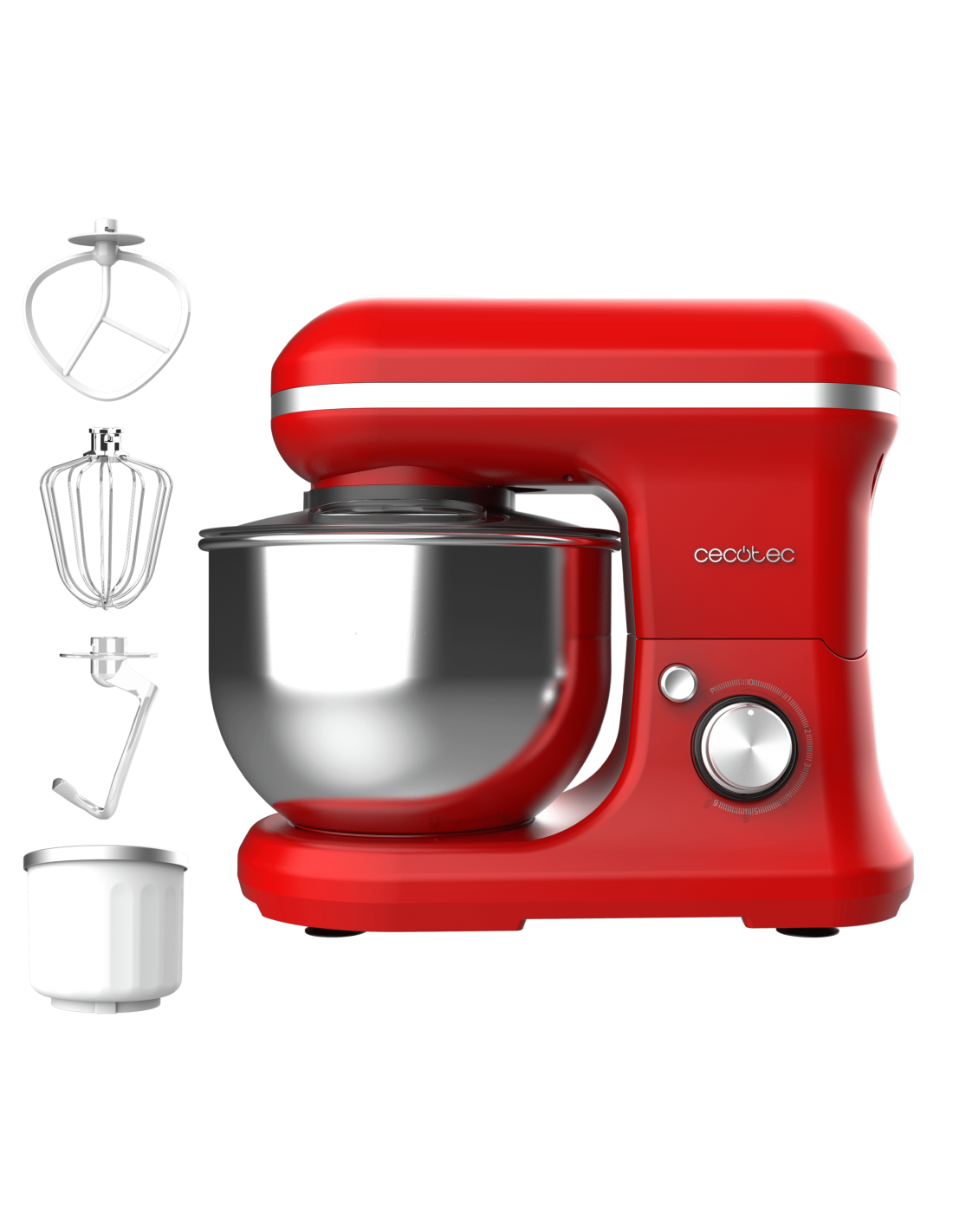Batidora Amasadora Cecomixer Merengue 5L 1200 Ice-Cream Red