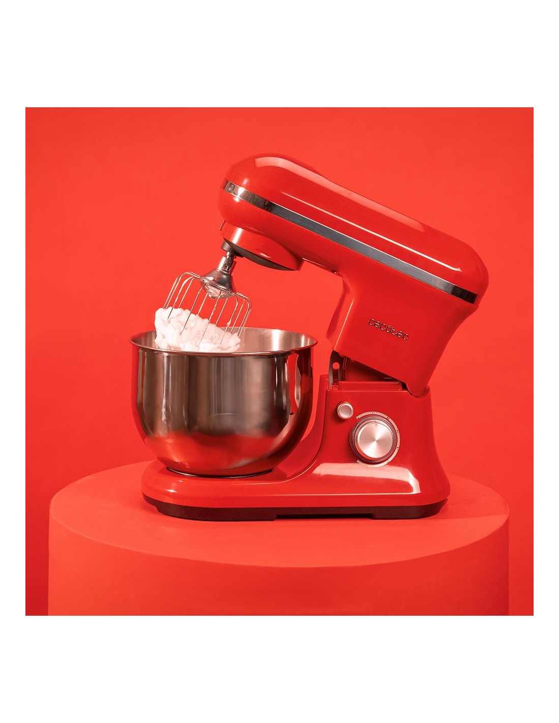 Batidora Amasadora Cecomixer Merengue 5L 1200 Ice-Cream Red
