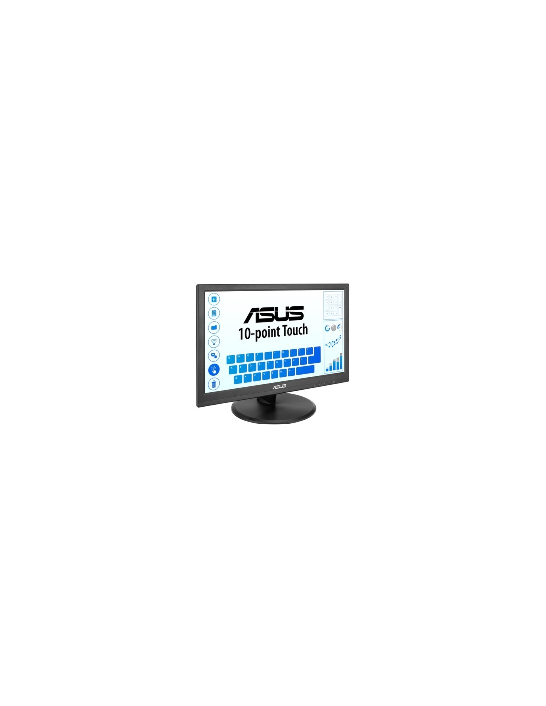 ASUS Touch VT169HE pantalla para PC 39,6 cm (15.6") 1920 x 1080 Pixeles Full HD LED Pantalla táctil Mesa Negro
