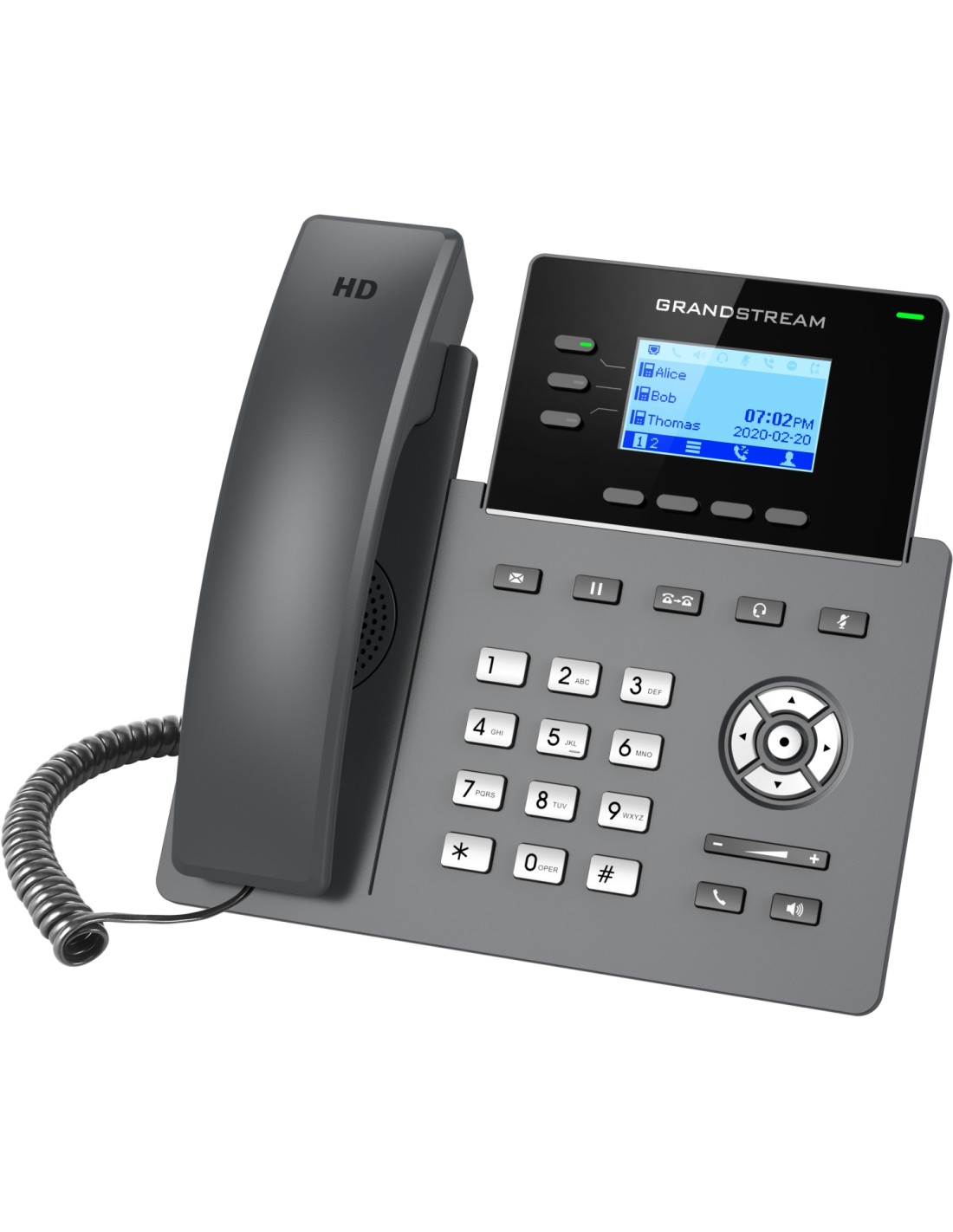 Grandstream Networks GRP2603 teléfono IP Negro 3 líneas LCD