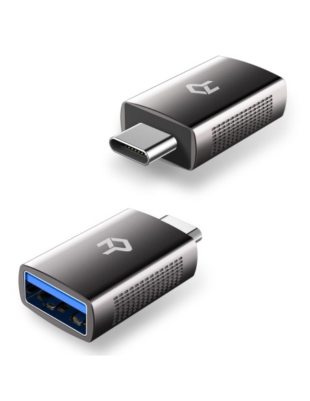AISENS A108-0323 cambiador de género para cable USB-C USB-A Negro