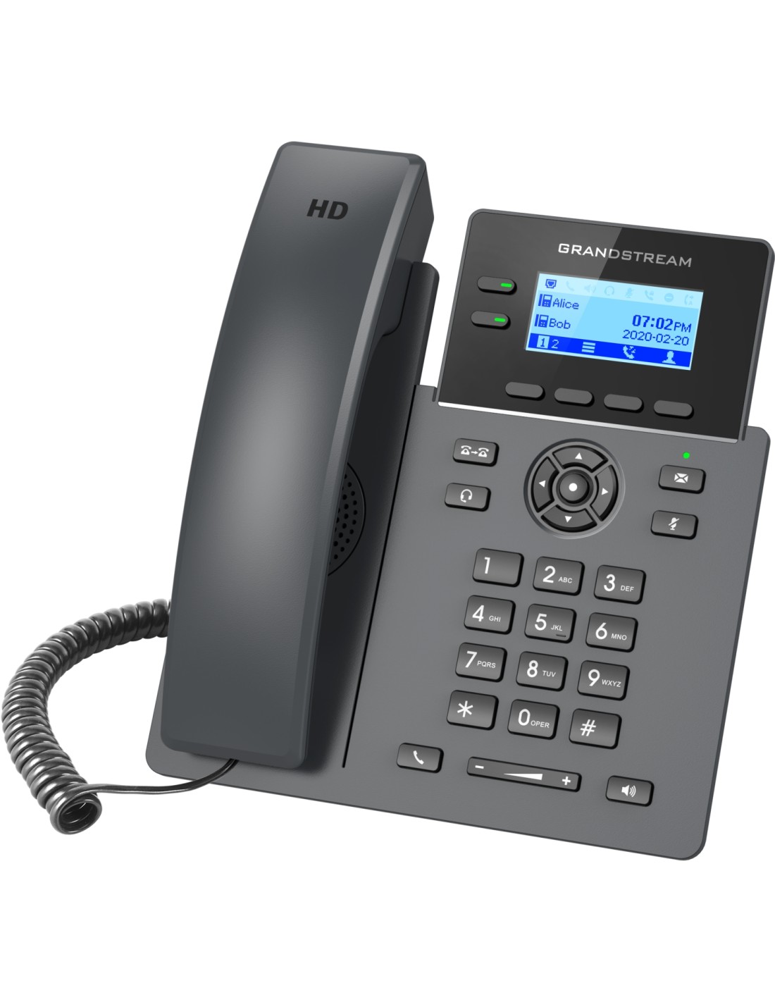Grandstream Networks GRP2602 teléfono IP Negro 2 líneas LCD