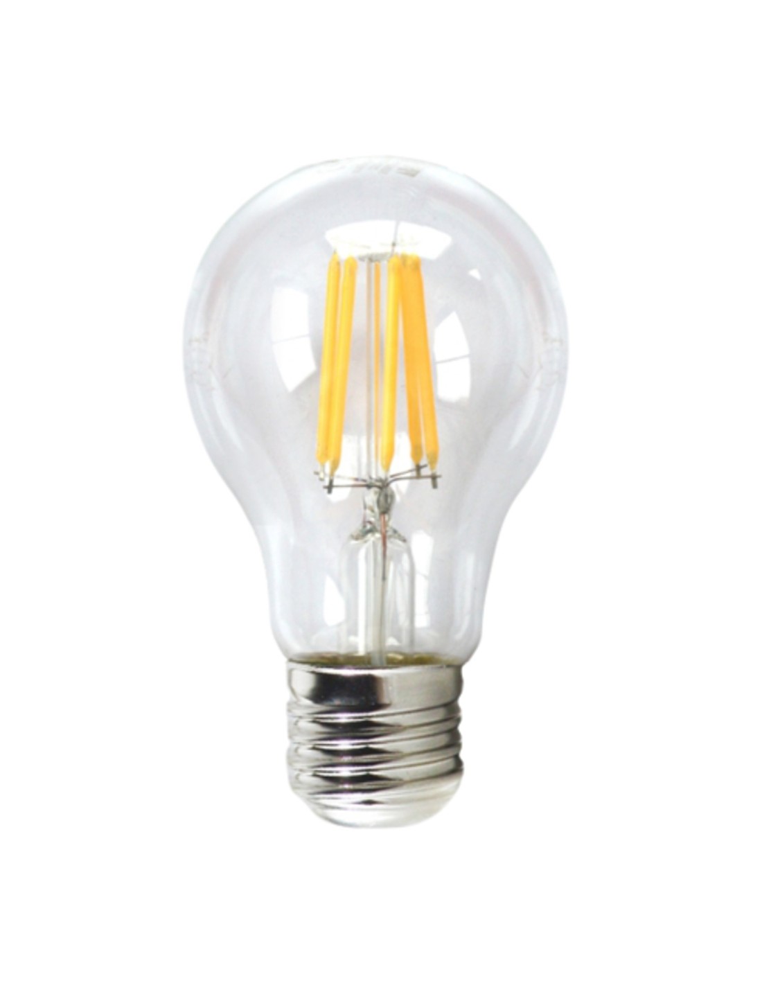 BOMBILLA LED ESTANDAR SILVER ELECTRONIC FILAMENTO TRANSPRENTE E27 3000K 6W 1980627