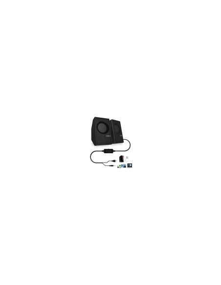 Conceptronic BJORN02B altavoz De 2 vÍ­as Negro Inalámbrico y alámbrico 6 W