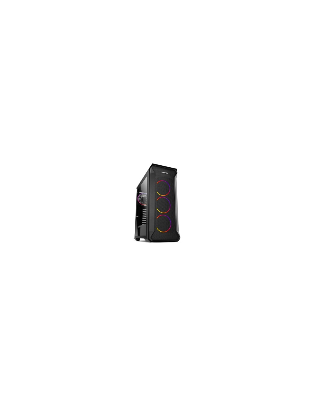 CAJA MEDIA TORRE NOX ATX HUMMET QUANTUM ARGB LATERAL CRISTAL TEMPLADO NEGRO NXHUMMERQUANTUM