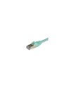 StarTech.com Cable de 1,5m de Red Ethernet Cat6a Aqua sin Enganches con Alambre de Cobre