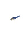StarTech.com Cable de 7,5m de Red Ethernet Cat6a Azul sin Enganches con Alambre de Cobre