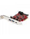 StarTech.com Tarjeta PCIe de 5 Puertos USB -Tarjeta PCI Express USB 3.1 Gen2 10Gbps con 1 Puerto USB-C y 2 Puertos USB-A - 1 Ter