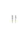 StarTech.com Cable de 5m de Red Ethernet CAT6a - Blanco - Low Smoke Zero Halogen (LSZH) - 10GbE - 500MHz - PoE++ de 100W - Snagl