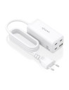AISENS Cargador Sobremesa GaN 100W, 3x USB-C PD3.0 QC4.0 QC5.0, 1x USB-A QC3.0, Blanco