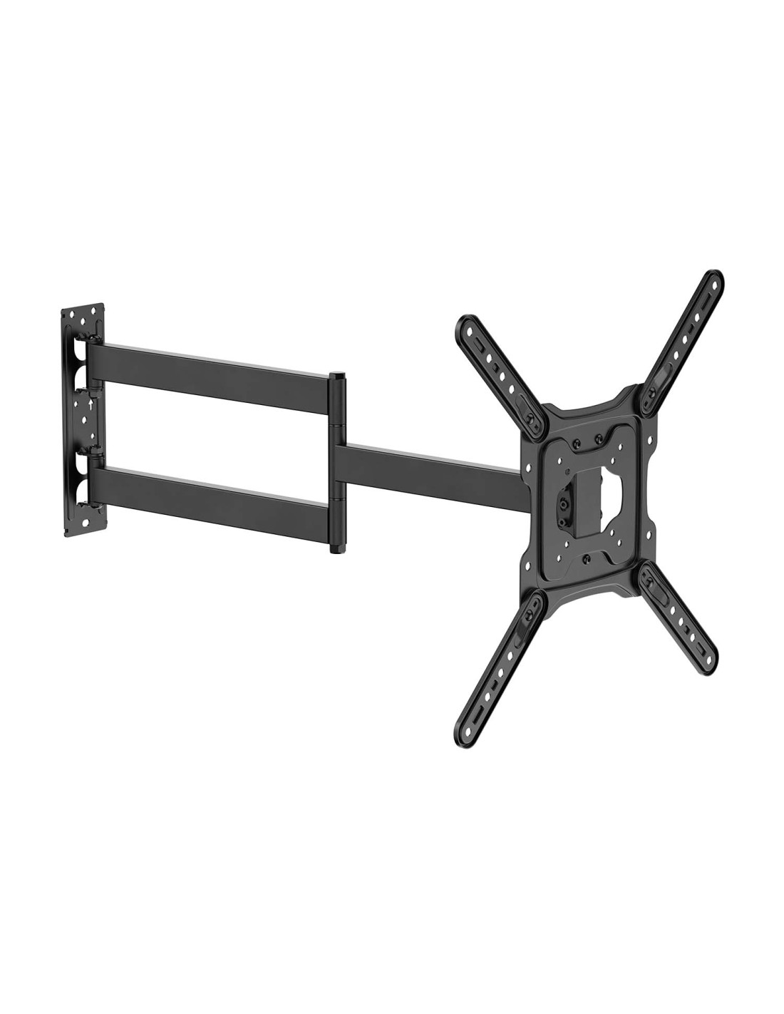 AISENS Soporte Eco Giratorio, Inclinable y Nivelable para Monitor/TV 35kg de 23"-65", Negro