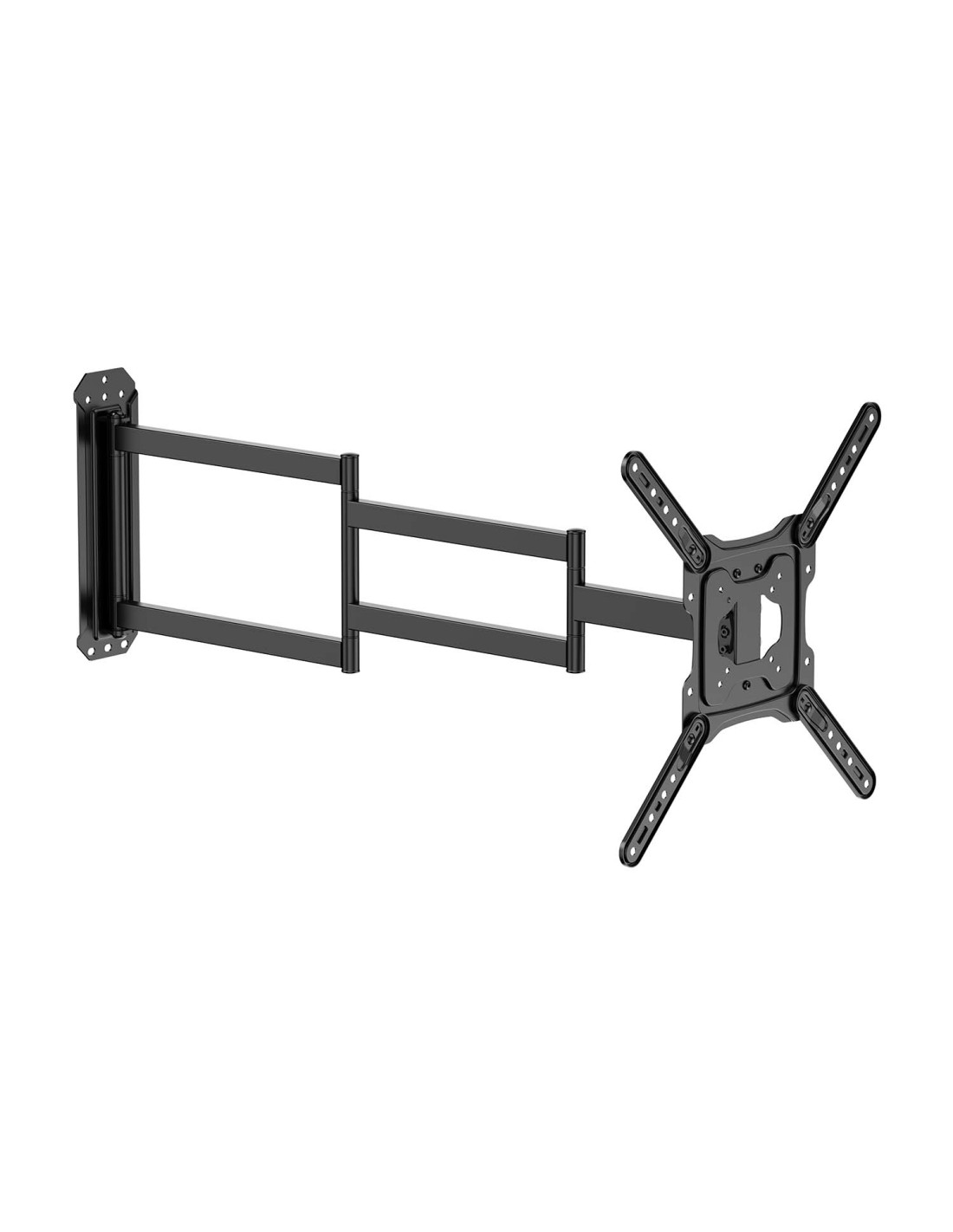 AISENS Soporte Eco Giratorio, Inclinable y Nivelable para Monitor/TV 35kg de 23"-65", Negro