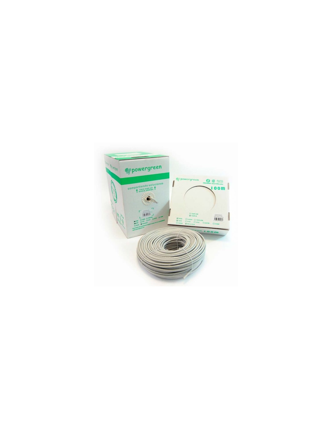 BOBINA DE CABLE CAT 6 UTP 305 METROS LSZH FLEXIBLE CAJA