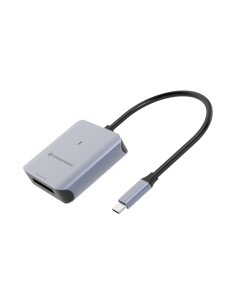 Conceptronic BIAN08G lector de tarjeta USB 3.2 Gen 2 Type-C Gris