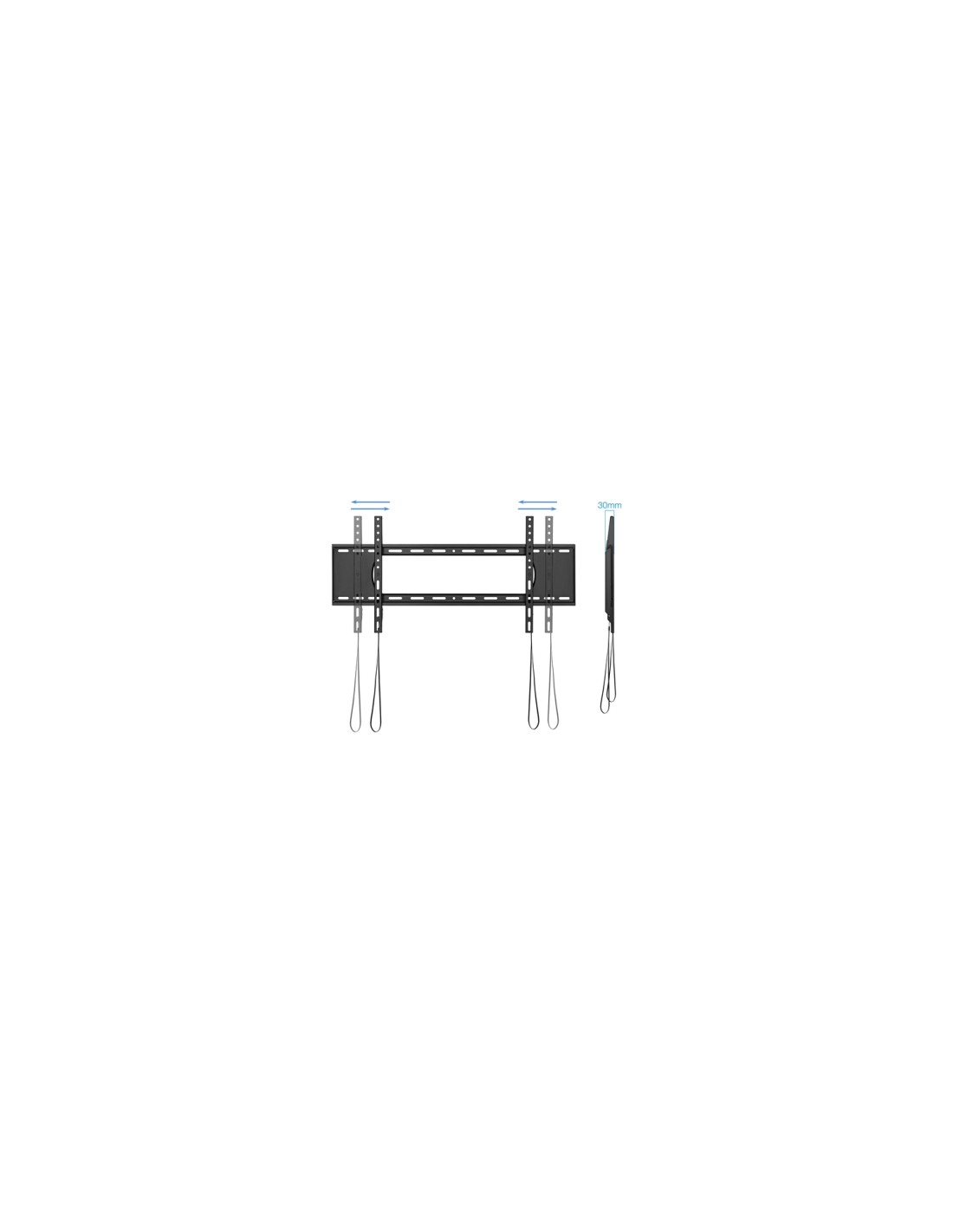 TooQ LP1090F-B soporte para TV 2,29 m (90") Negro
