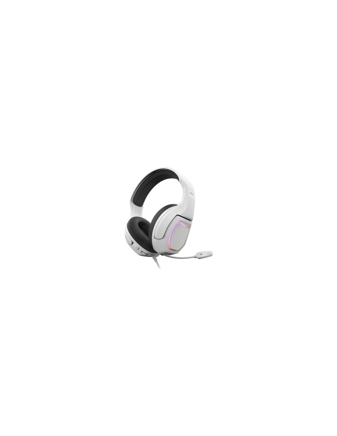 Krom Kopa 7.1 Auriculares Alámbrico Diadema Juego Negro, Blanco