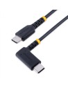 StarTech.com Cable 2m USB C Acodado - en Íngulo Recto - PD 60W - 3A - Cable USB-C de Carga Rápida - de Alta Resistencia - USB 2