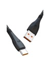 CABLE NB185 CARGA RÁPIDA USB - TIPO C 6A 1 METRO NEGRO