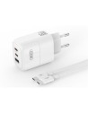 CARGADOR 2X TIPO C + USB 65W CARGA RÁPIDA + CABLE TIPO C