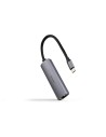 Nanocable Adaptador USB-C 3.1 a RJ45, con PD 100W, USB-C/M, Aluminio, Color Gris, 18 cm