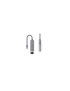Nanocable Adaptador USB-C 3.1 a RJ45, con PD 100W, USB-C/M, Aluminio, Color Gris, 18 cm 2