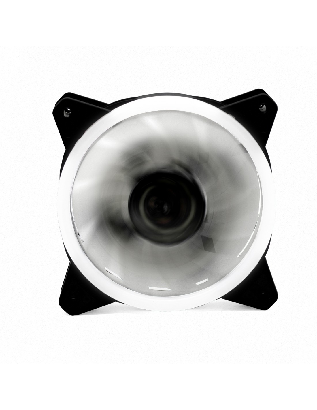 Ventilador caja phoenix gaming doble anillo led blanco 120mm PHFACTORFAN12W