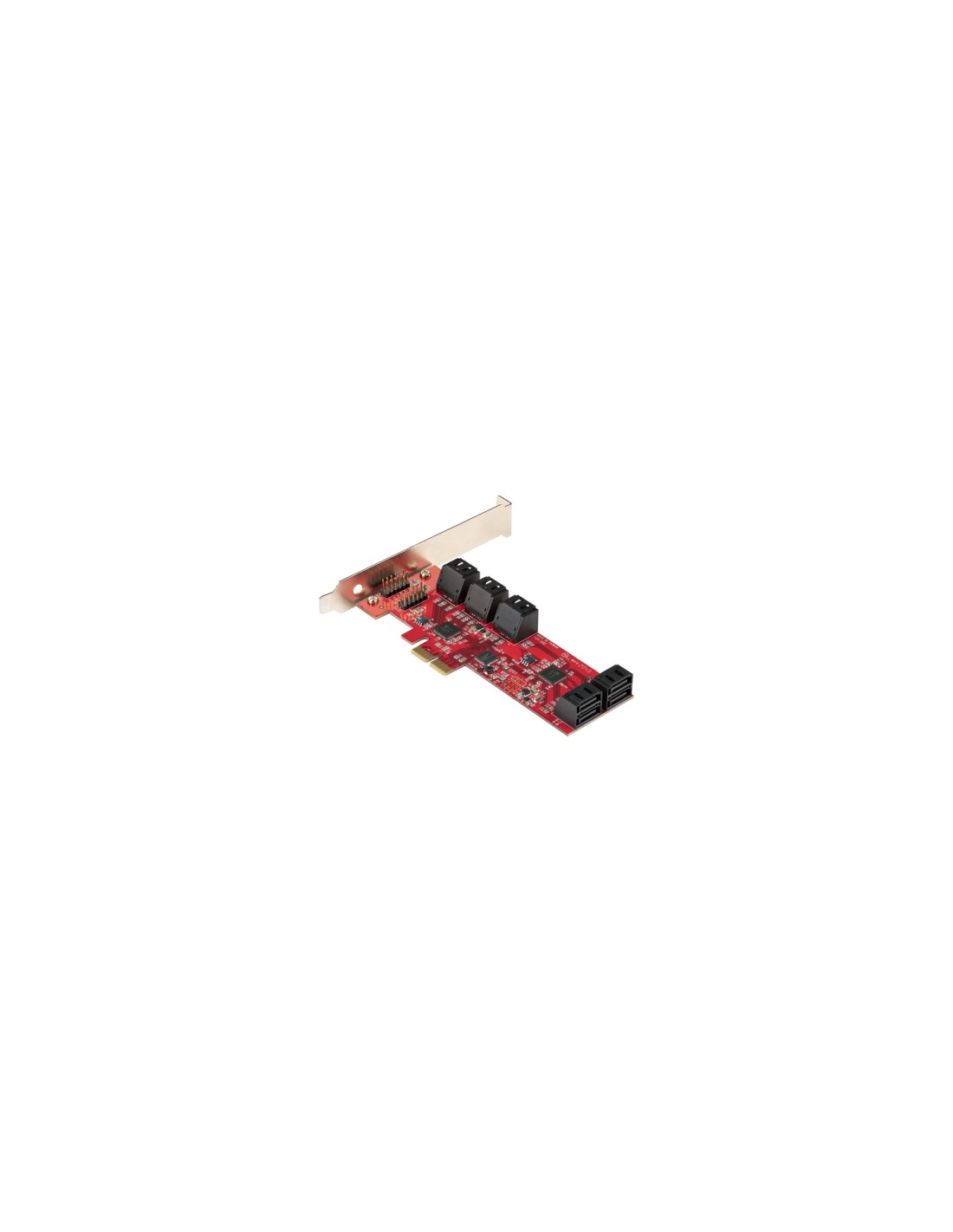 StarTech.com Tarjeta PCIe Controladora SATA de 10 Puertos - Tarjeta de Expansión PCI Express SATA - 6Gbps - Perfil Bajo/Completo