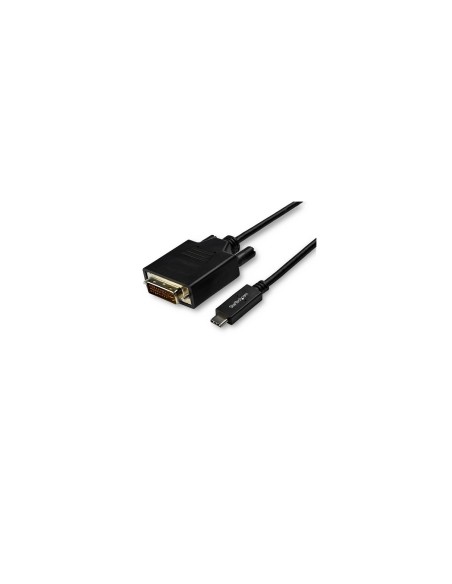 StarTech.com Cable Adaptador de 3m USB-C a DVI 1920 x 1200 - Negro - Cable USB Tipo C a DVI - Cable Conversor de VÍ­deo USBC