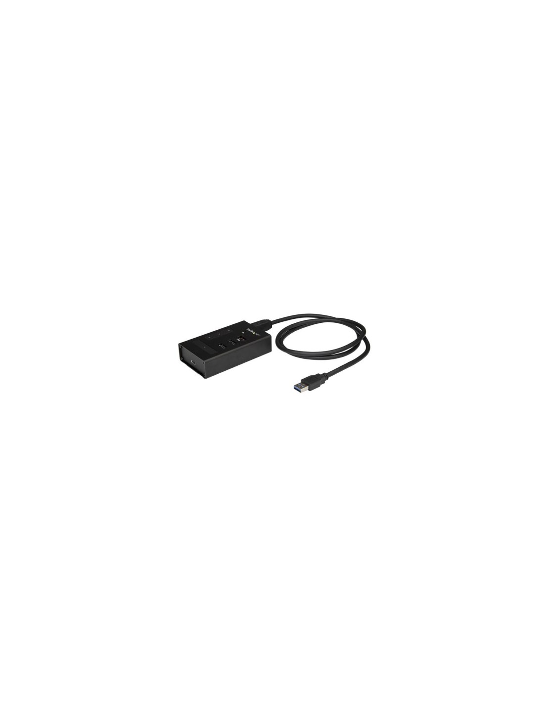 StarTech.com Hub Concentrador USB 3.0 USB A a 3x USB-A y 1x USB Tipo C de 4 Puertos - Ladrón USB a USBC de Metal Negro
