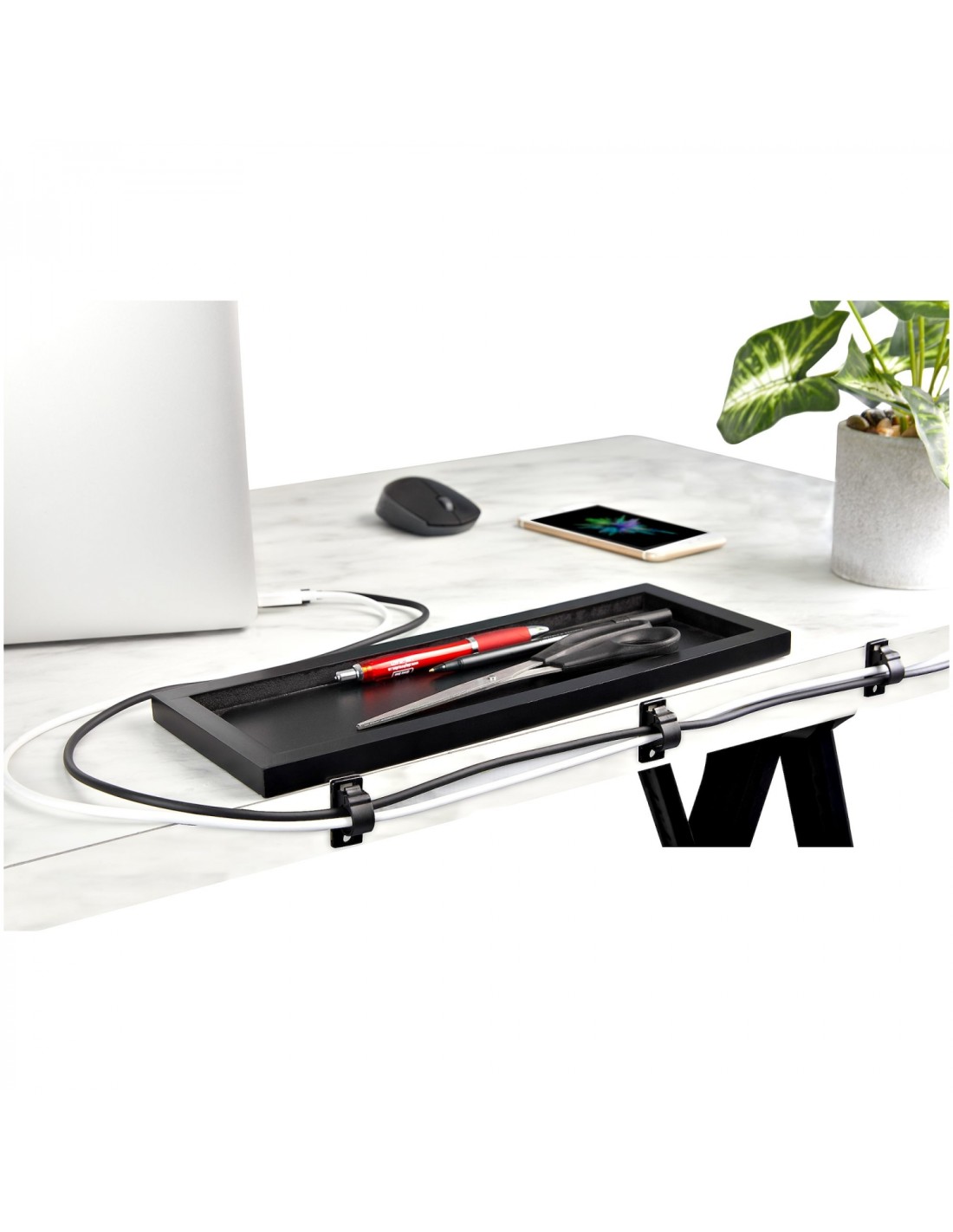 StarTech.com organizador de cables Clip para cable 100 pieza(s) Negro