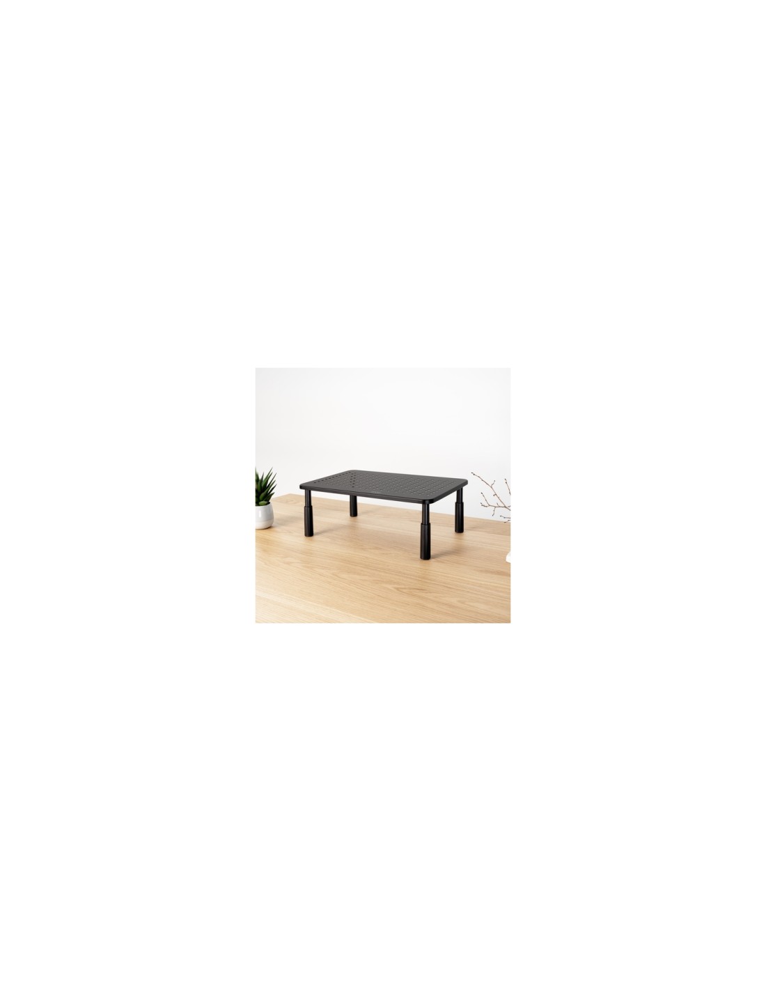 TooQ Soporte Elevador Multiusos para Monitor/Portátil, Negro